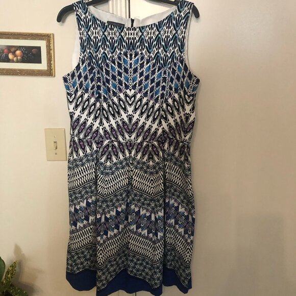 Worthington size 14 Print Dress - Picture 9 of 9